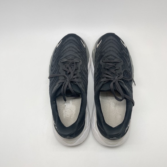 Hoka One One Sneakers Womens 10 B Arahi 6 1123195 BWHT Black Running Gym Shoes - Picture 5 of 12